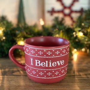 Target Threshold "I Believe" Christmas Coffee Mug